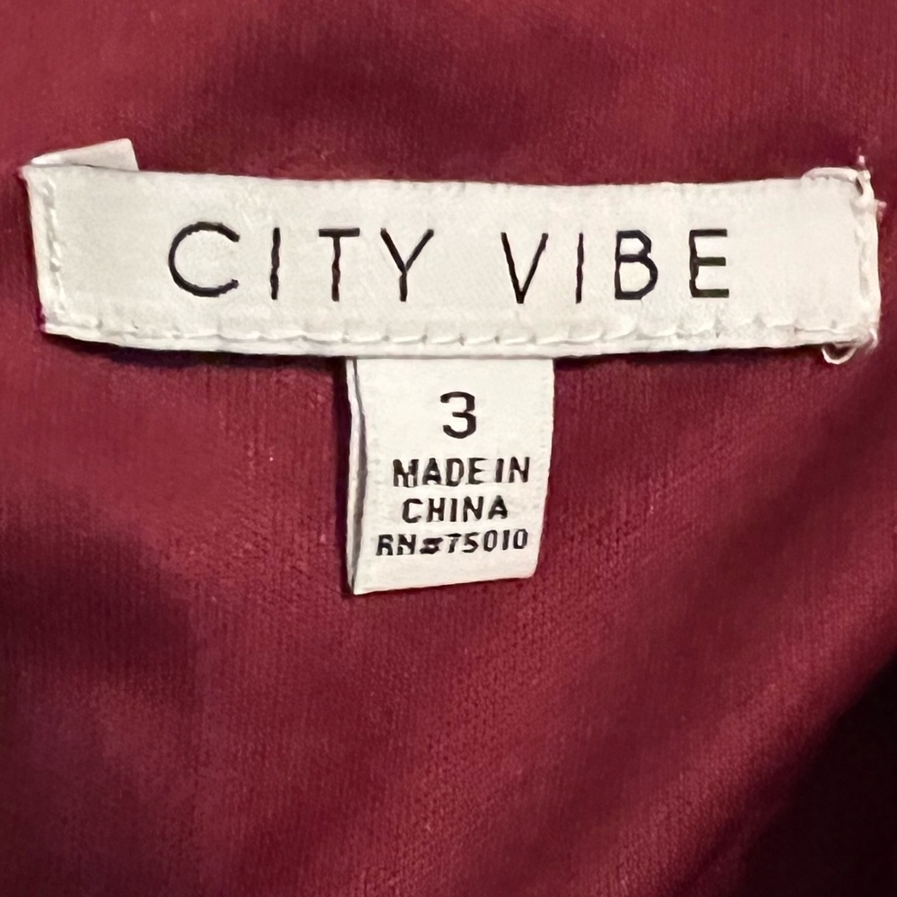 City Vibe tie front wrap dress size 3 - Picture 10 of 11